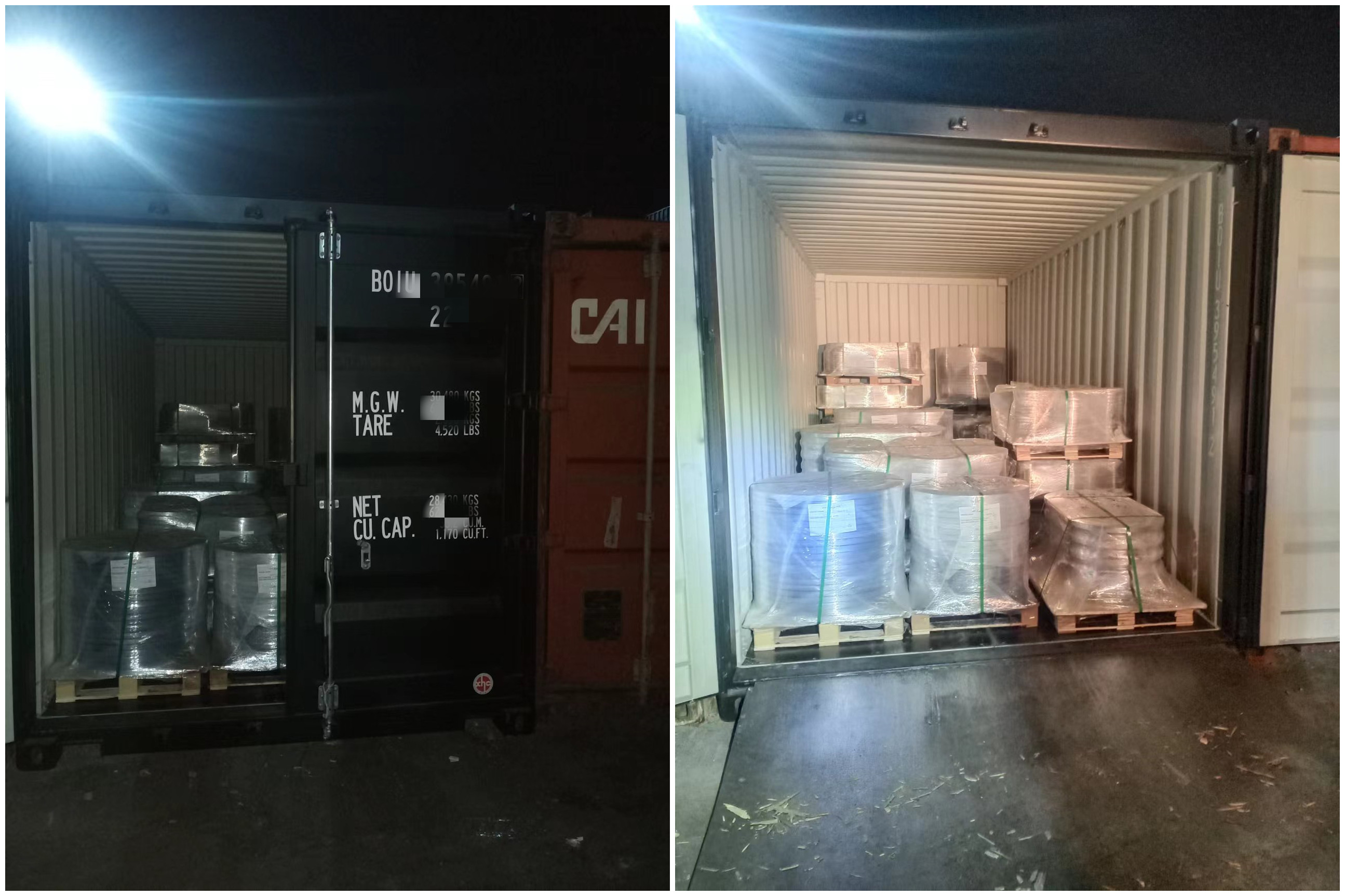 2 container na ipinadala sa daungan ng Ravenna , Italy ngayon!