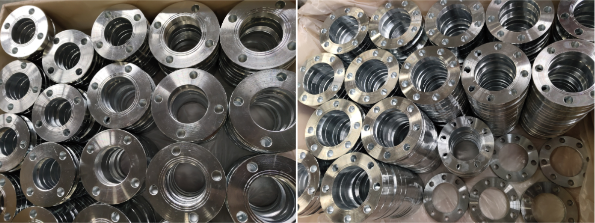 1800pcs Galvanized En1092 Forged Type 01A Pn10 Plate Pipe Flanges ay nakumpleto na!